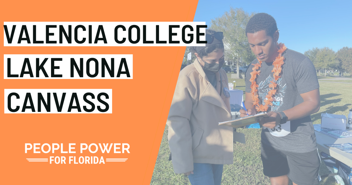 Registering Voters @ Valencia College Lake Nona Campus · Anna For Florida